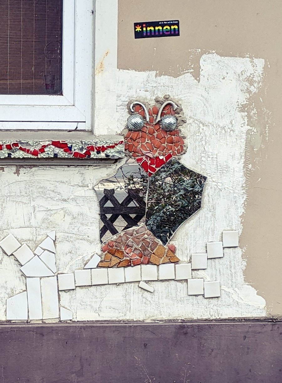 frosch kunst streetart ottersberg mosaik